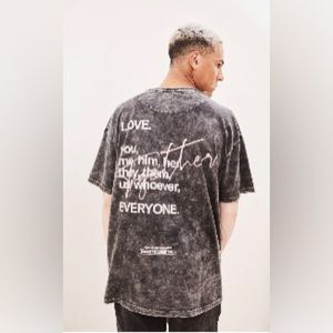 Graffiti Print Oversized BoohooMAN T-shirt